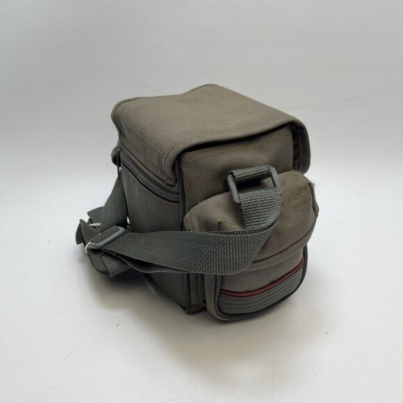 Vintage Optex Grey / Red Shoulder Carry Camera Bag Retro Photography - Picture 2 of 10
